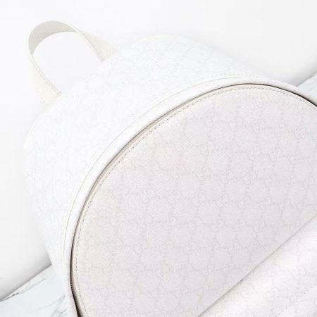 Gucci Ophidia Medium Backpack in white GG Supreme - Image 6