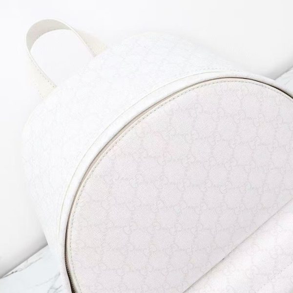Gucci Ophidia Medium Backpack in white GG Supreme