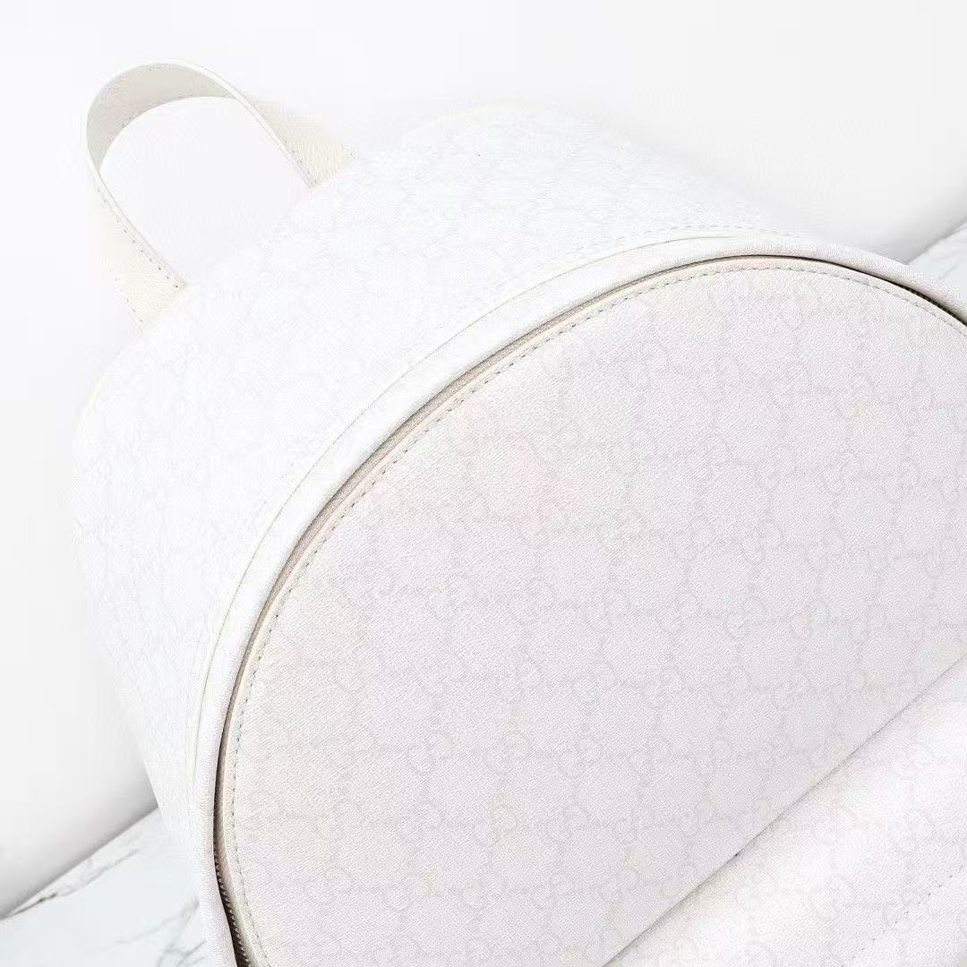 Gucci Ophidia Medium Backpack in white GG Supreme - Image 6