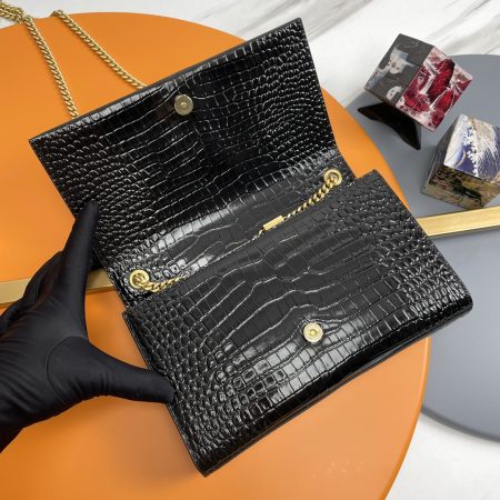YSL Kate 24cm Crocodile Pattern Bag - 10A - Image 12