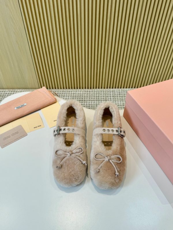 Miu Miu Fuzzy Flats