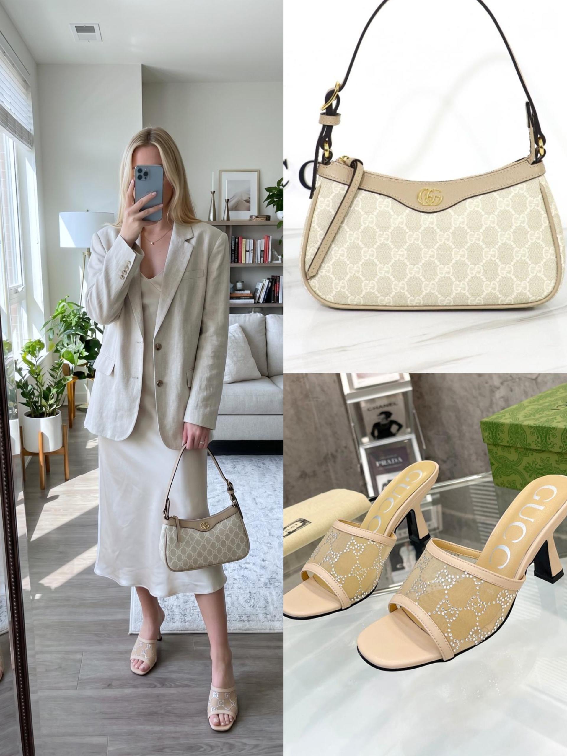 Gucci Shoes & Bag Set - Image 1
