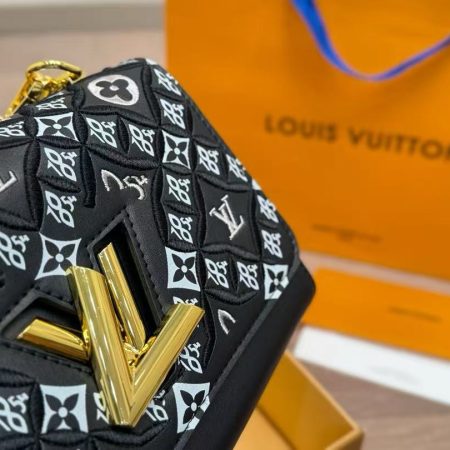 LV Calfskin Since 1854 Embroidered Twist MM - Image 12