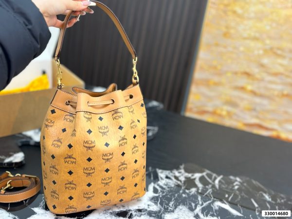 MCM Large Dessau Drawstring Bag