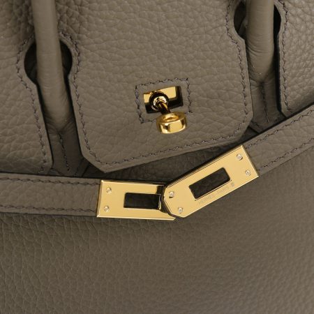 Hermès Etain Togo Birkin 25 Gold Hardware Bag - 10A Mirror Version - Image 3