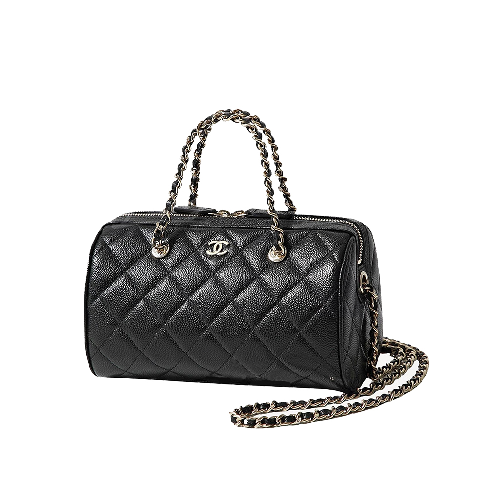 Chanel Caviar Boston Bowling Bag - Image 1