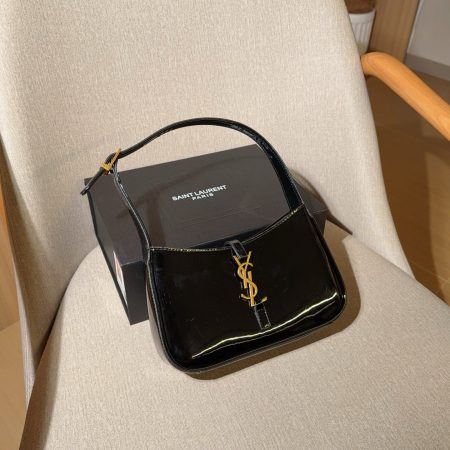 Saint Laurent Le 5 à 7 Hobo Shoulder Bag Laquered - Image 1