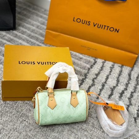 LV Speedy Denim Bag - Image 6