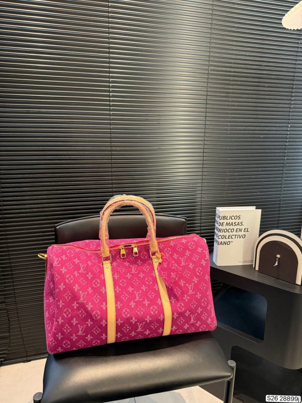 LV Keepall 45 Denim Travel Bag