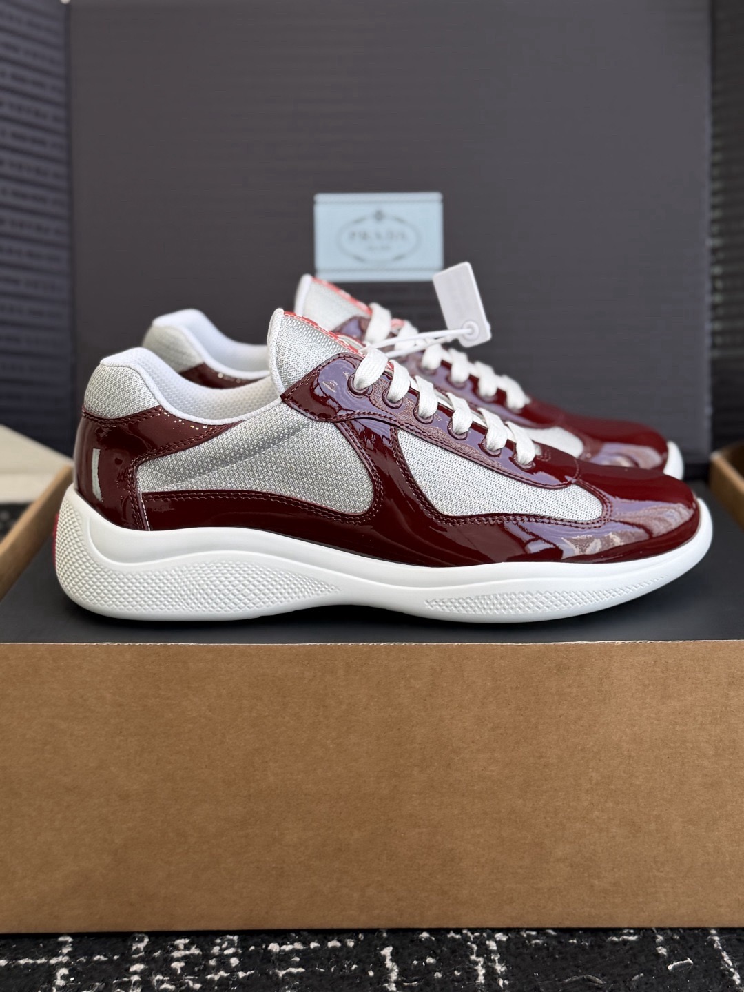 Prada America's Cup Shoes Patent - Image 11