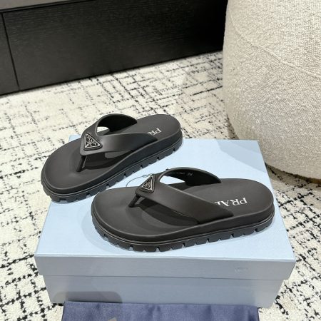 Prada Rubber Thong Sandals - Image 5