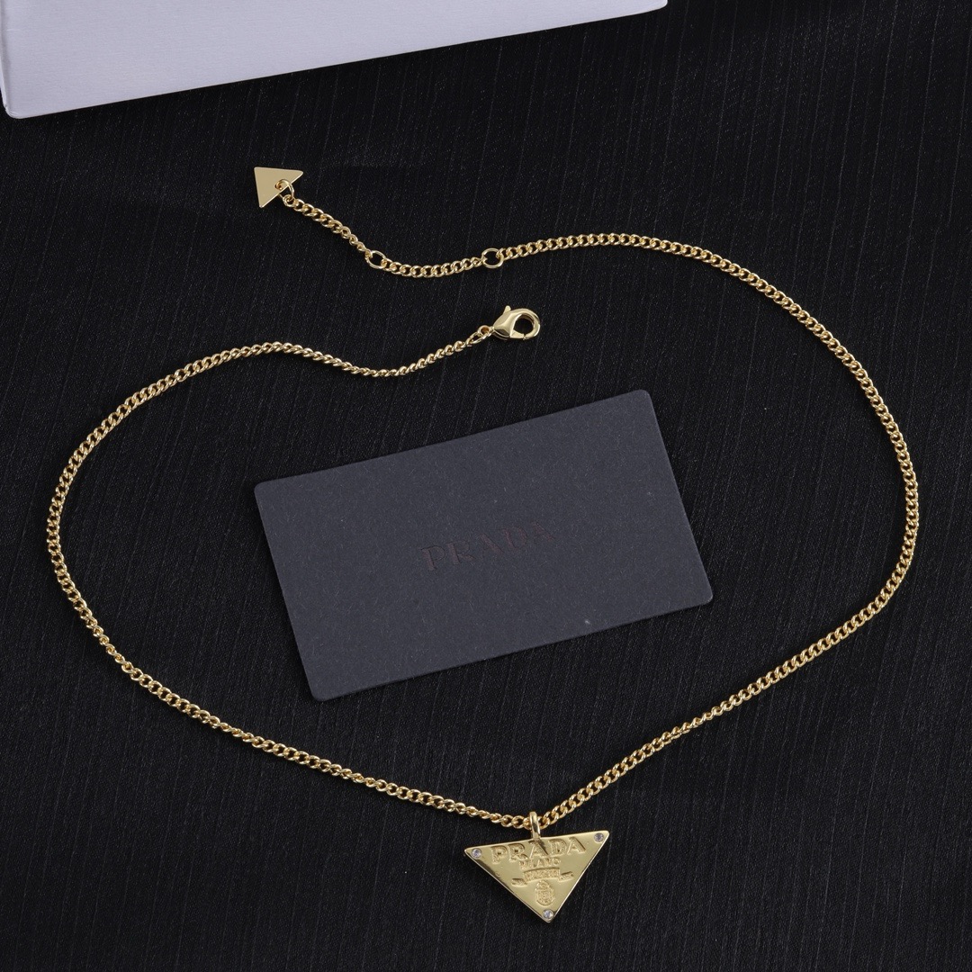 Prada triangle necklace - Image 1
