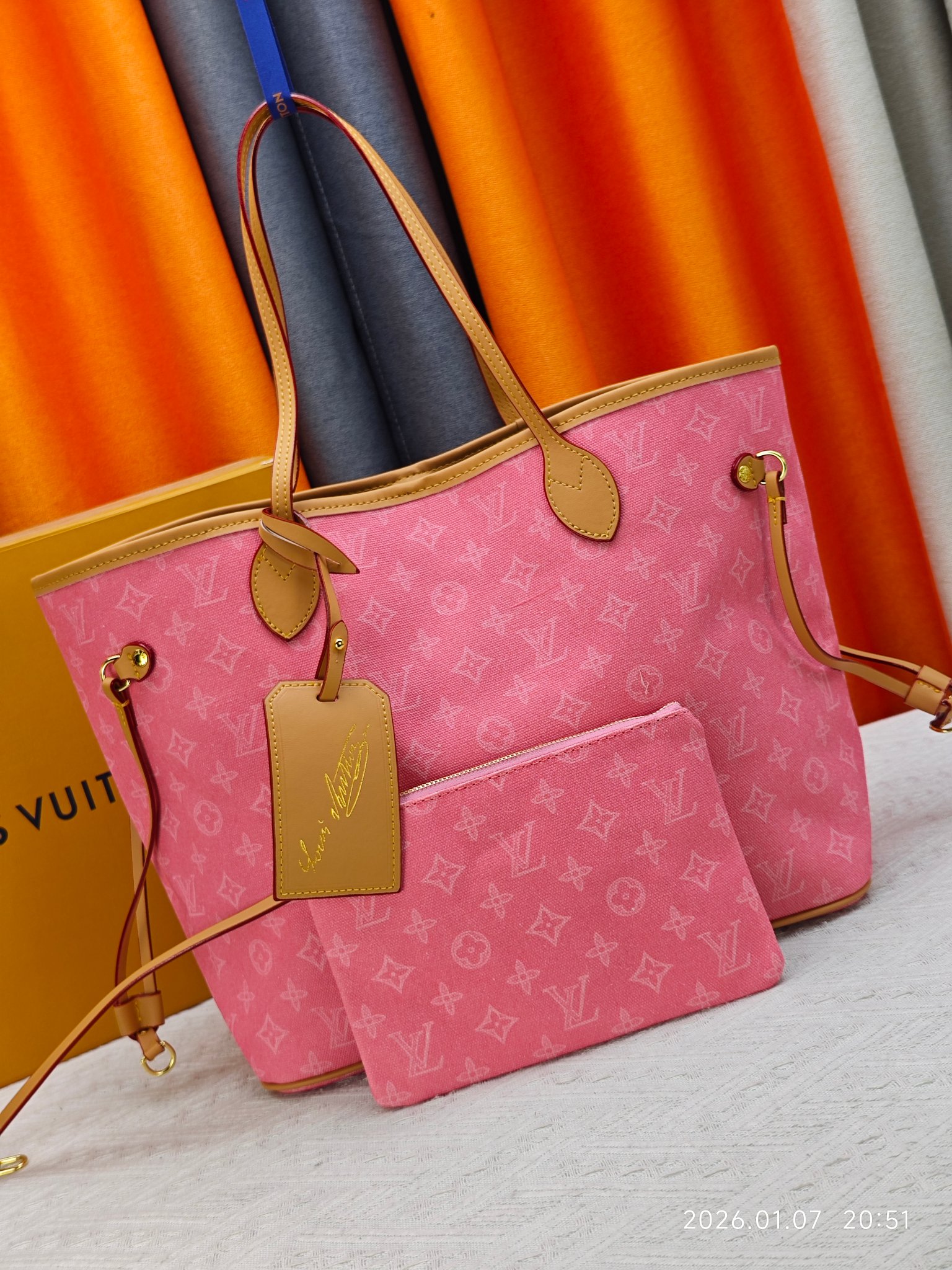 LV Neverfull Tote Bag New Collection - Image 2