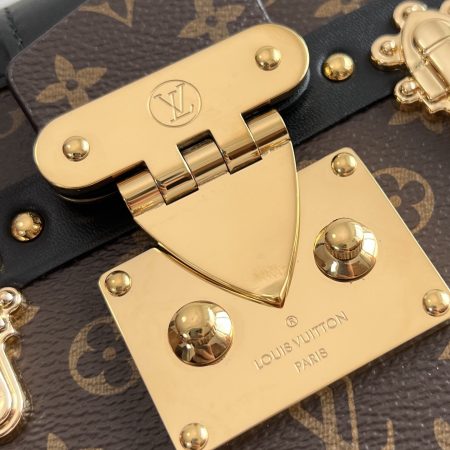 LV Petite Malle Monogram Canvas Bag in Brown M44199 - Image 5