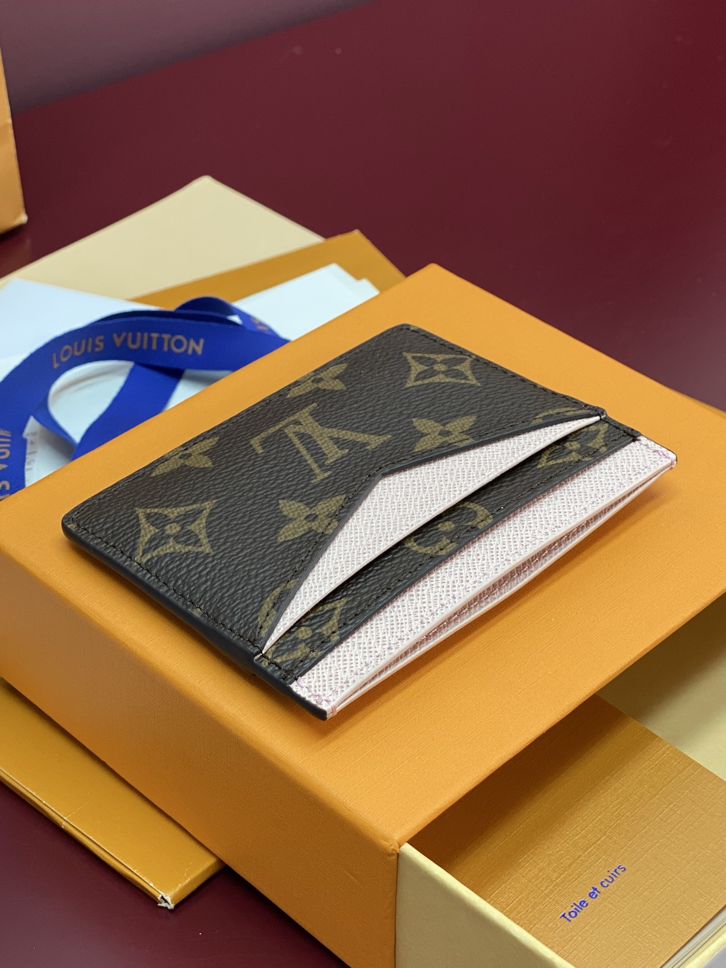 LV Triple Card Holder Monogram - Image 8