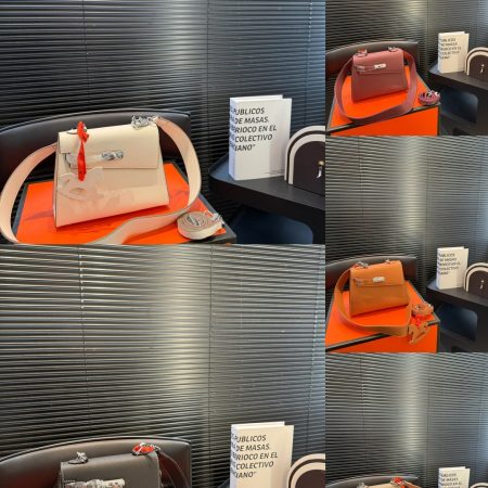 Hermès Kelly Milkshake White with Silver Hardware - Image 2