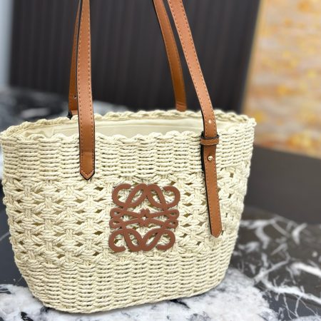 Loewe Anagram Basket Woven Shopping Bag - Image 2