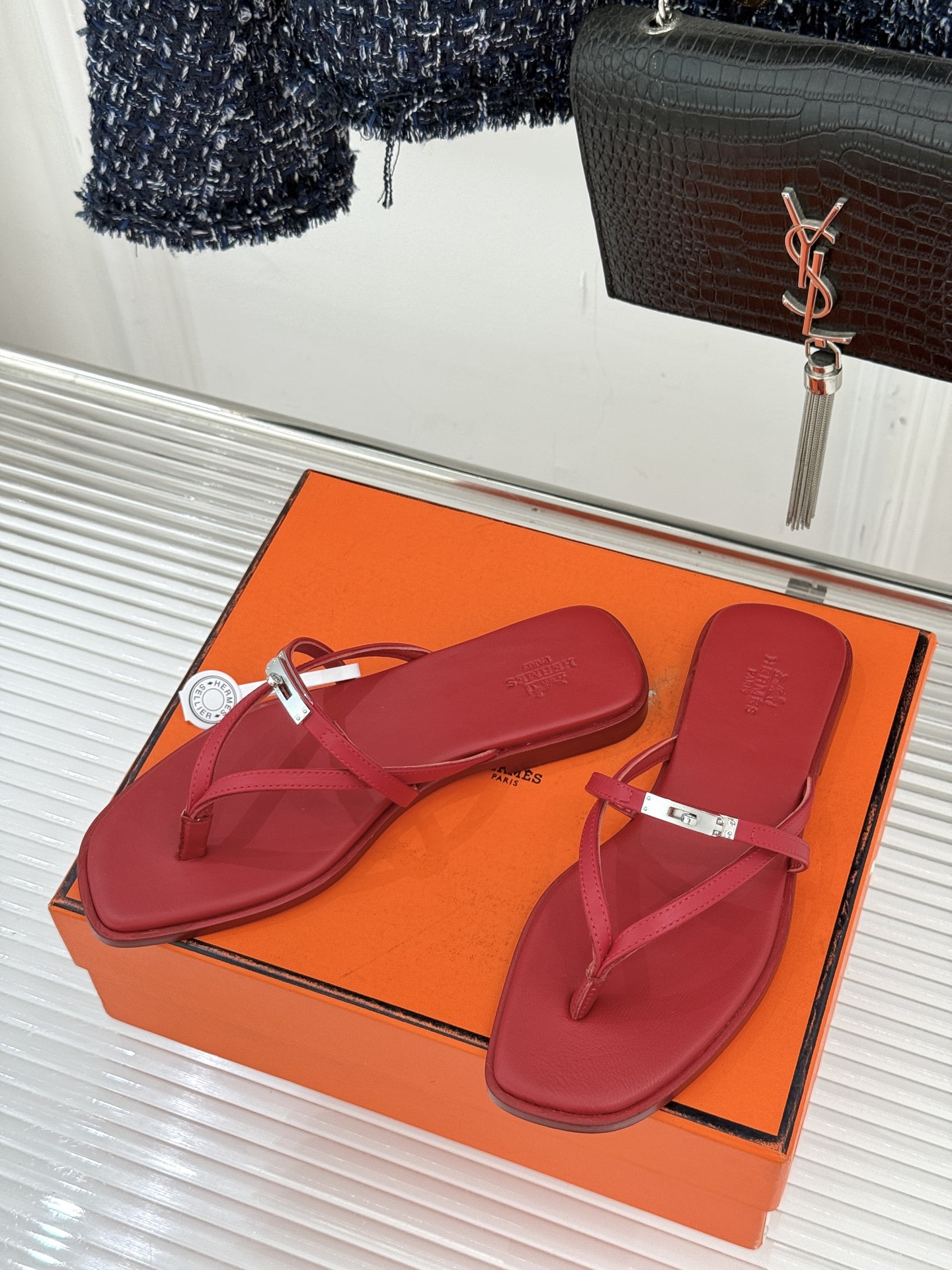 Hermès Kelly Buckle Flip-Flops - Image 7
