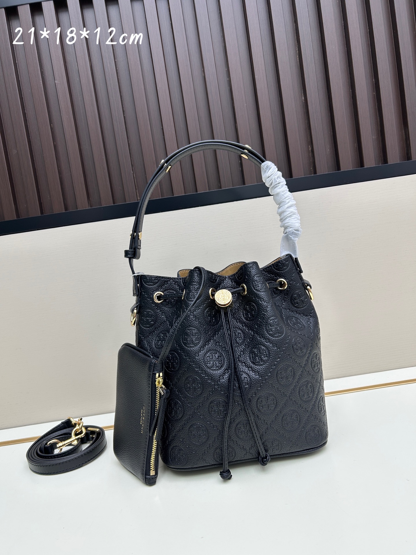 Tory Burch T Monogram Bucket Bag - Image 1