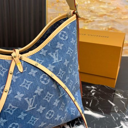 LV CarryAll MM Monogram Denim Bag - Image 2