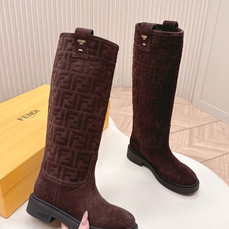Fendi Filo Tall Suede Boots
