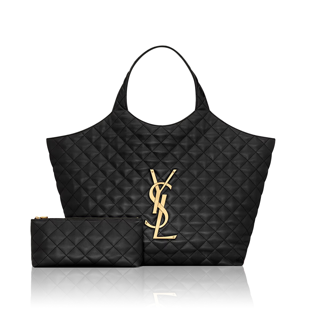 YSL Icare Maxi Shopping Bag Black - Image 1