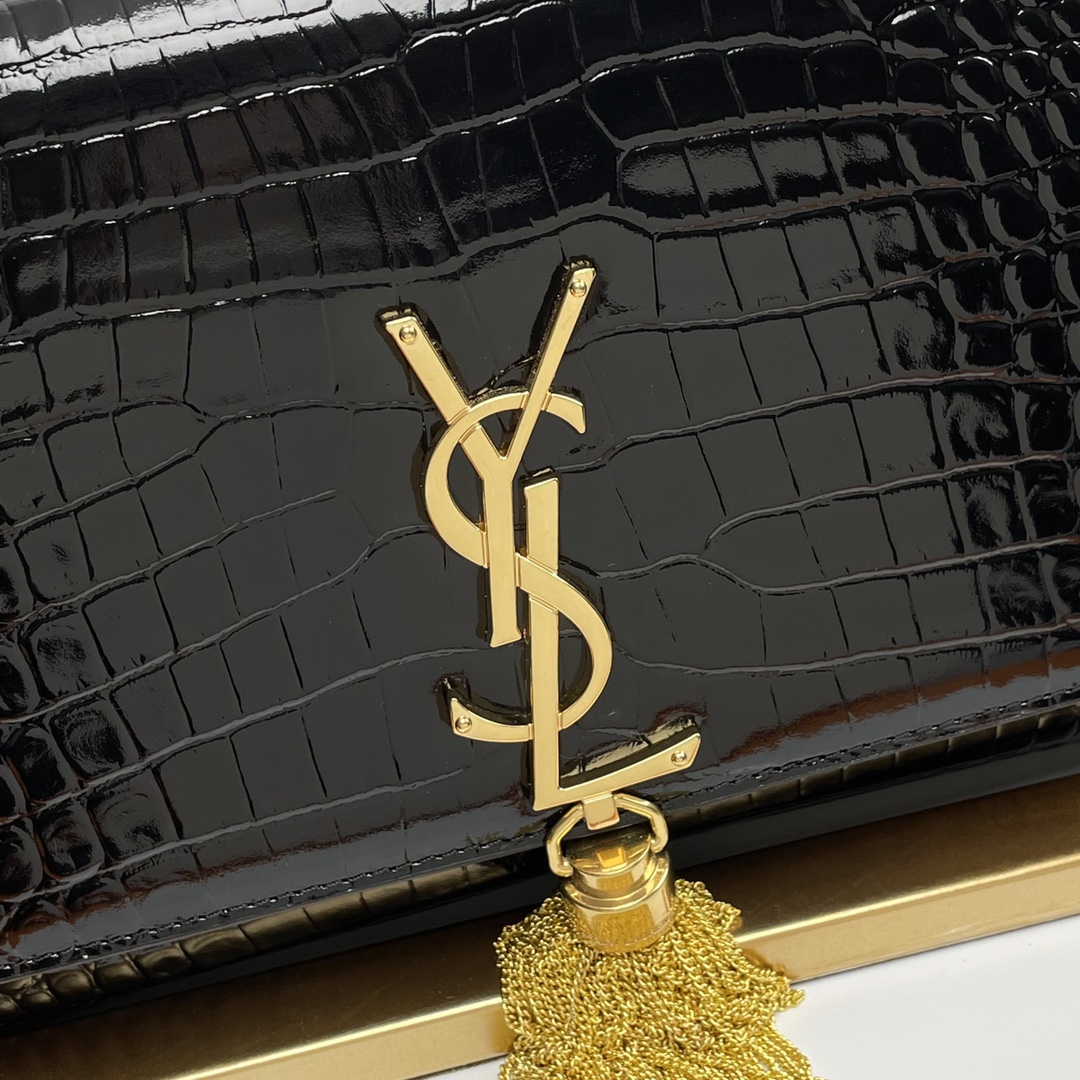 YSL Kate 24cm Crocodile Pattern Bag - 10A - Image 11