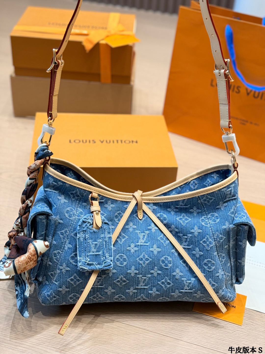 LV Carryall Cargo PM Monogram Denim Bag - Image 1