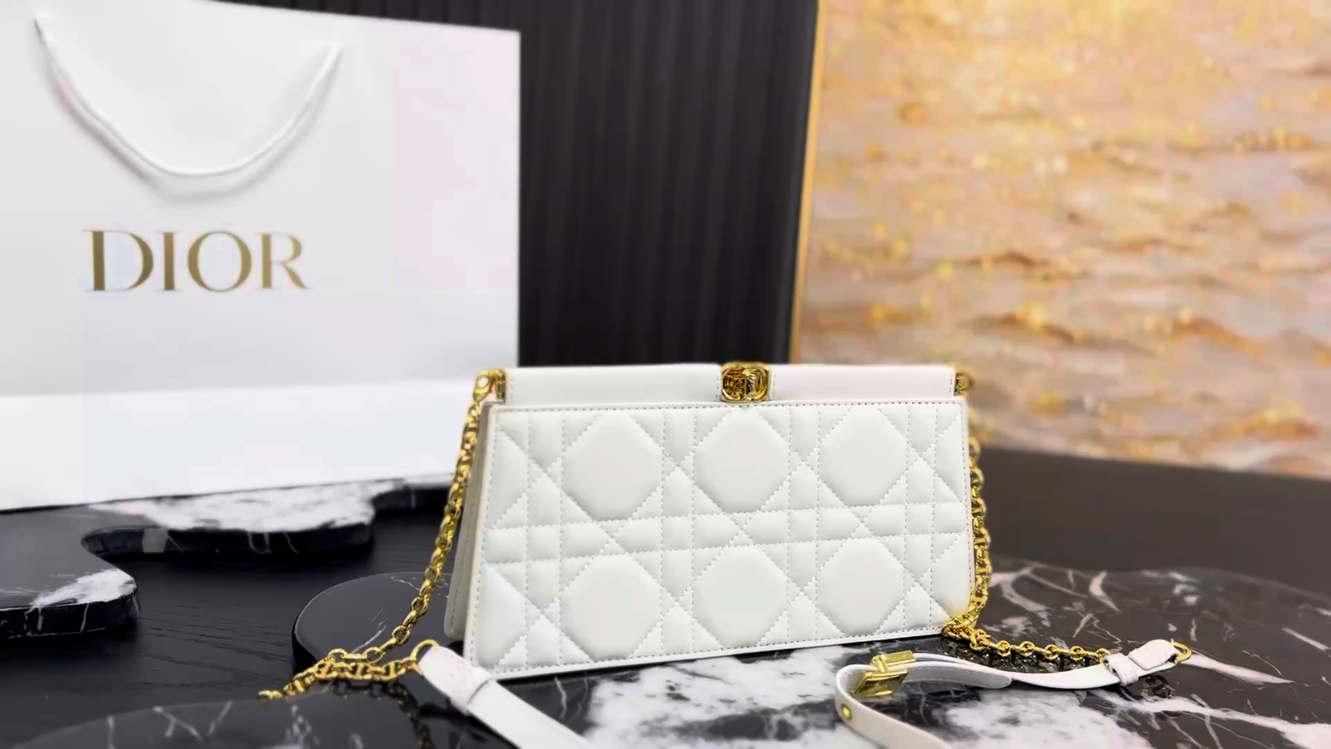 Dior Caro Chain Clutch - Image 2