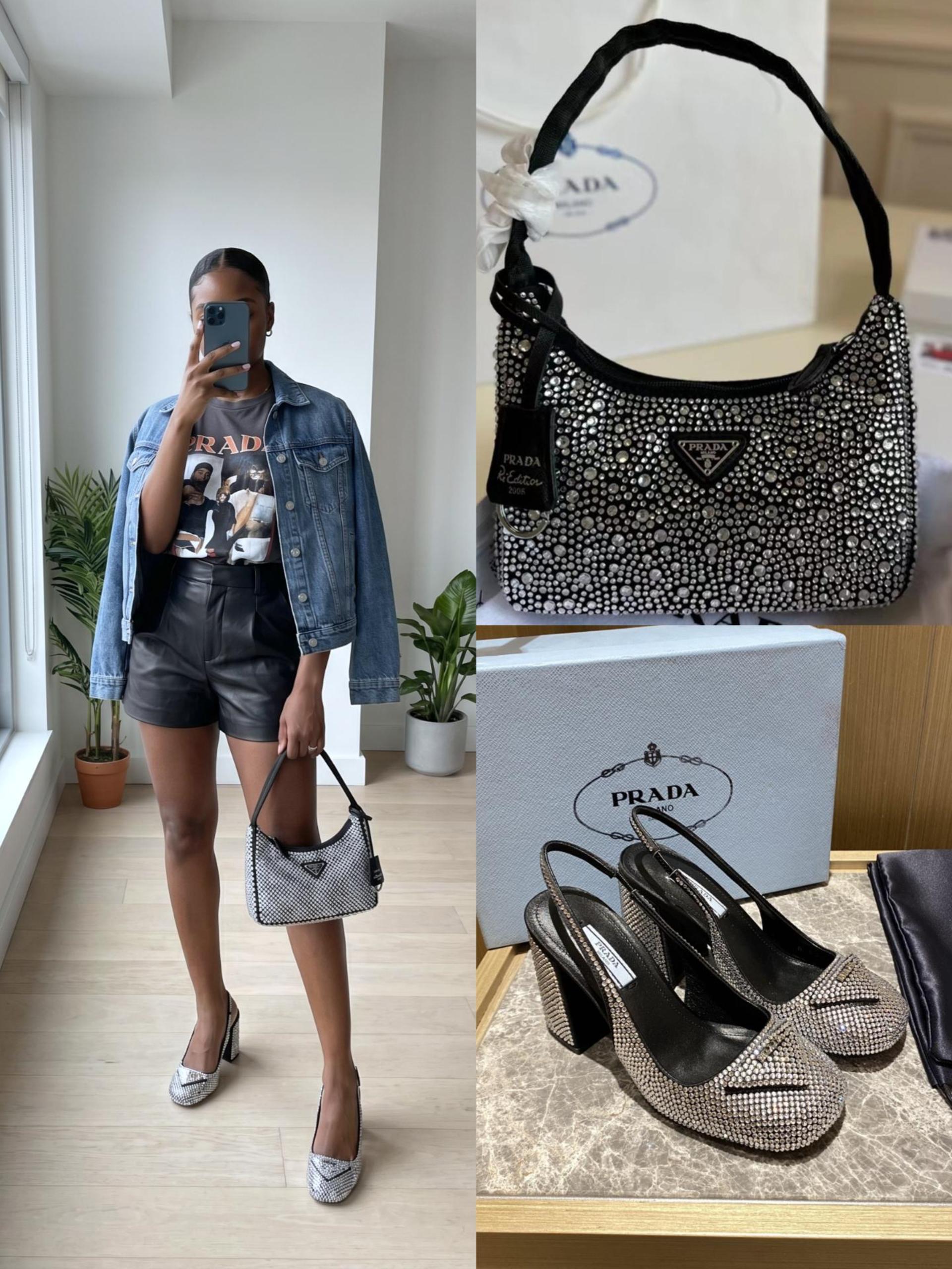 Prada Shoes & Bag Set - Image 1