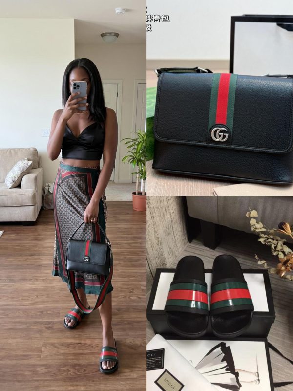 Gucci Shoes & Bag Set