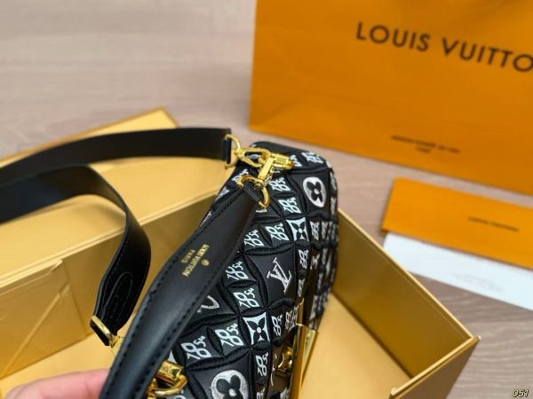 LV Calfskin Since 1854 Embroidered Twist MM