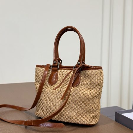 Balenciaga Straw Tote Bag - Image 9