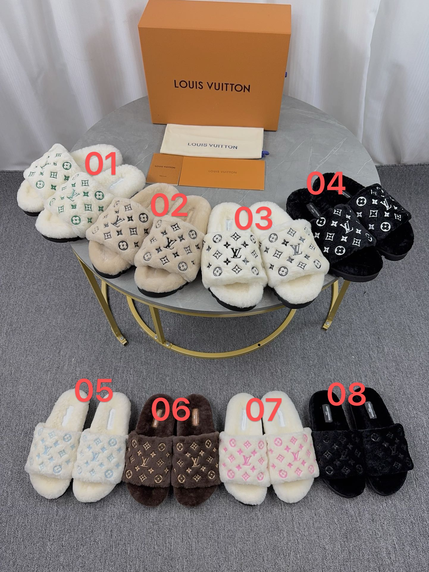 LV Cotton Slippers - Image 2