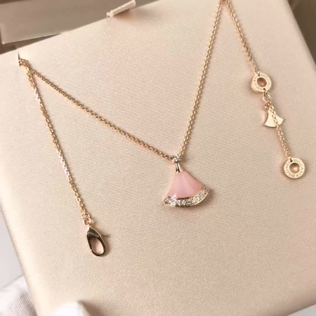Bulgari Limited Edition Cherry Blossom Pink Dress Necklace - Image 2