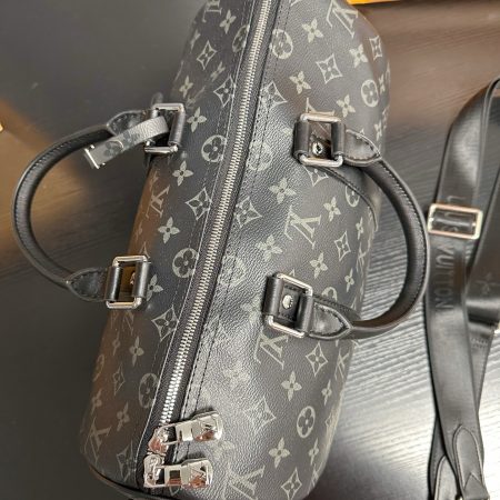 LV Keepall Bandoulière 35 Monogram Eclipse Bag - Image 6