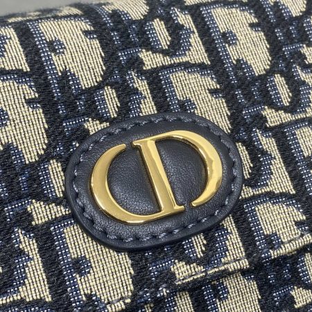 Dior 30 Montaigne Avenue Bag Oblique Blue - Image 3
