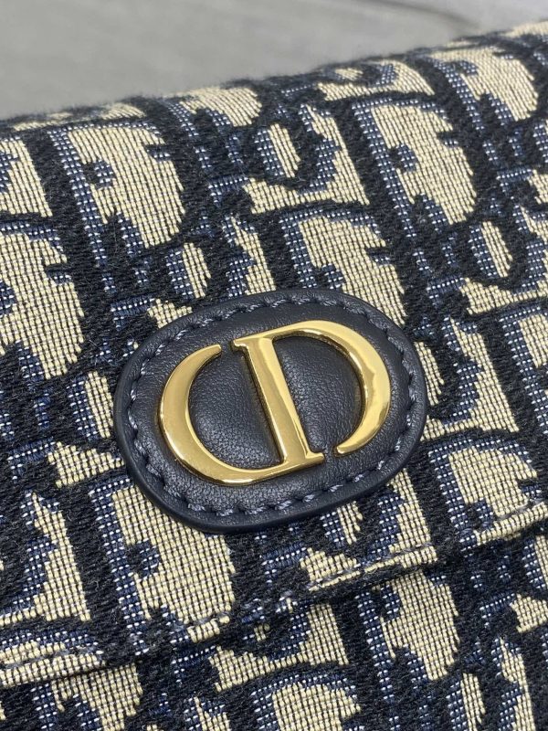 Dior 30 Montaigne Avenue Bag Oblique Blue