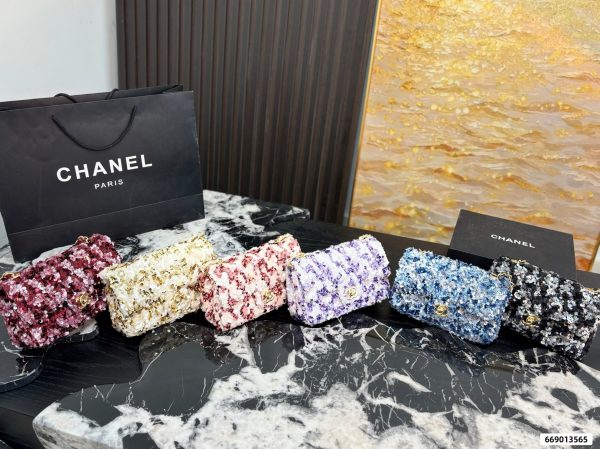 Chanel Sequined CF Chain Bag