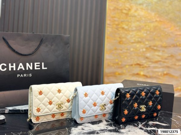 Chanel WOC Badge Chain Clutch