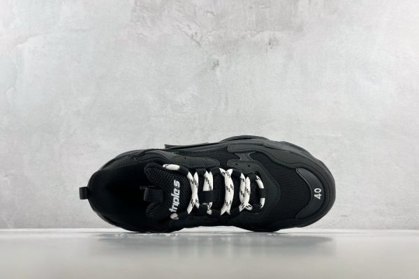 Balenciaga Triple S Clear Sole Sneakers Black Mirror Version 10A