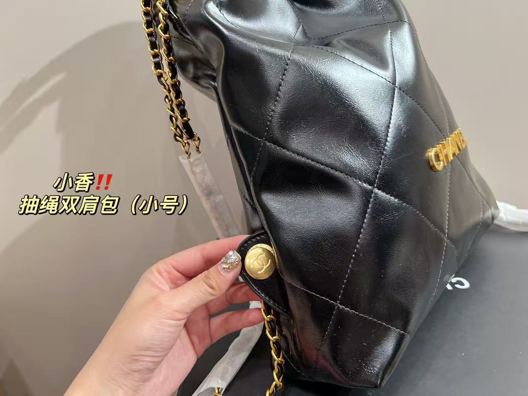Chanel 23P Black Beaute Backpack 22 Mini Bag - Image 5