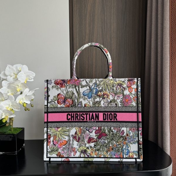 Dior Book Tote Bag Butterflies