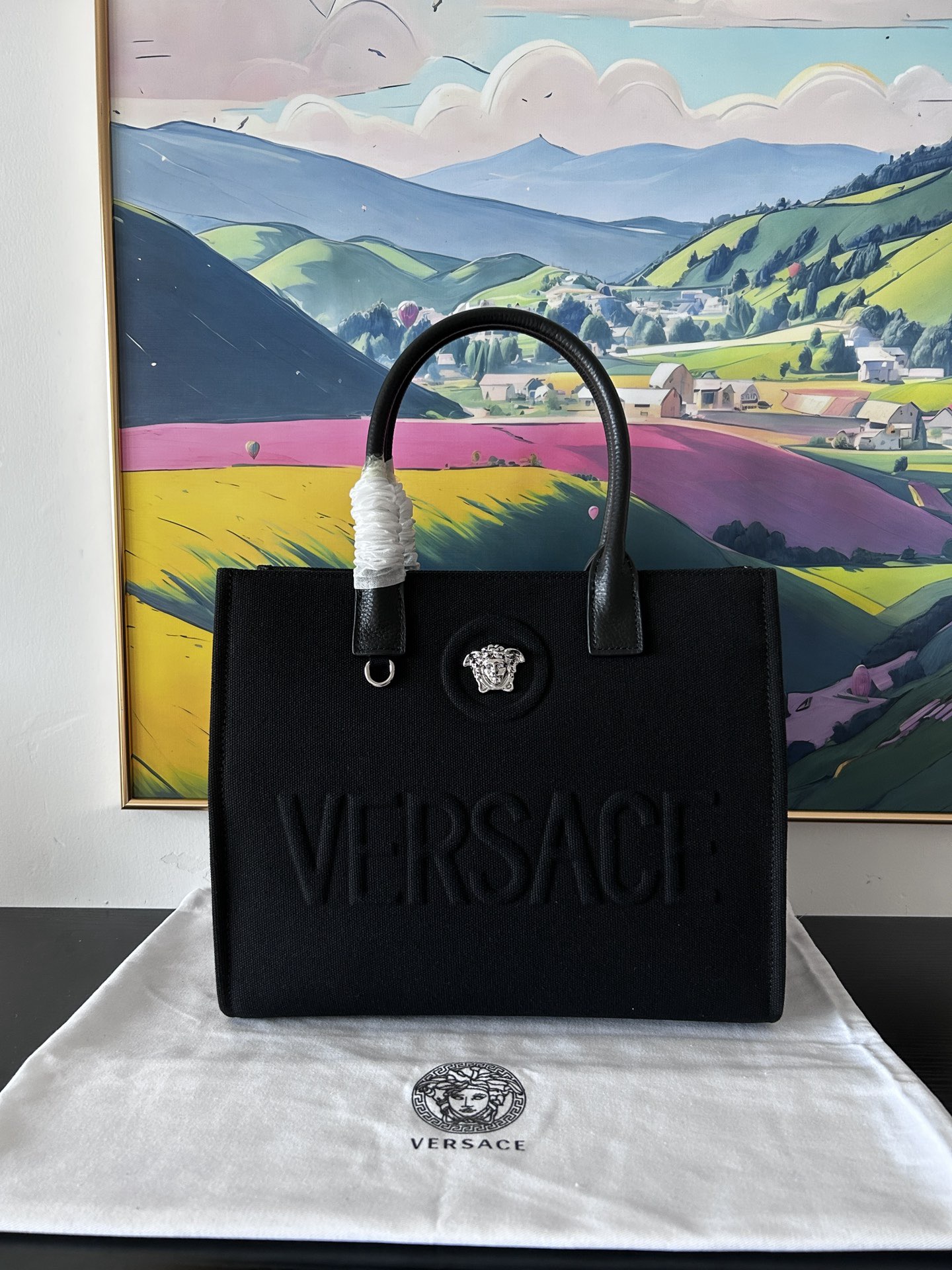 Versace Canvas Tote Bag - Image 4