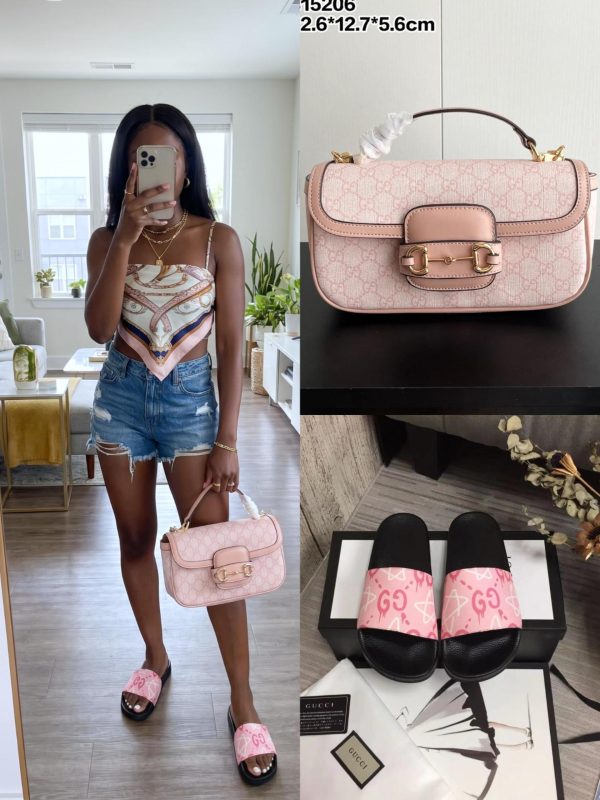 Gucci Shoes & Bag Set