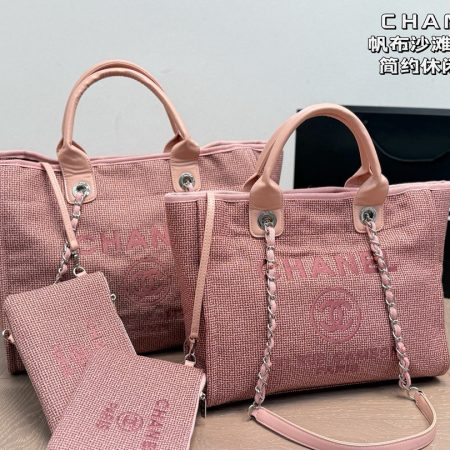 Chanel Canvas Beach Bag - Image 8