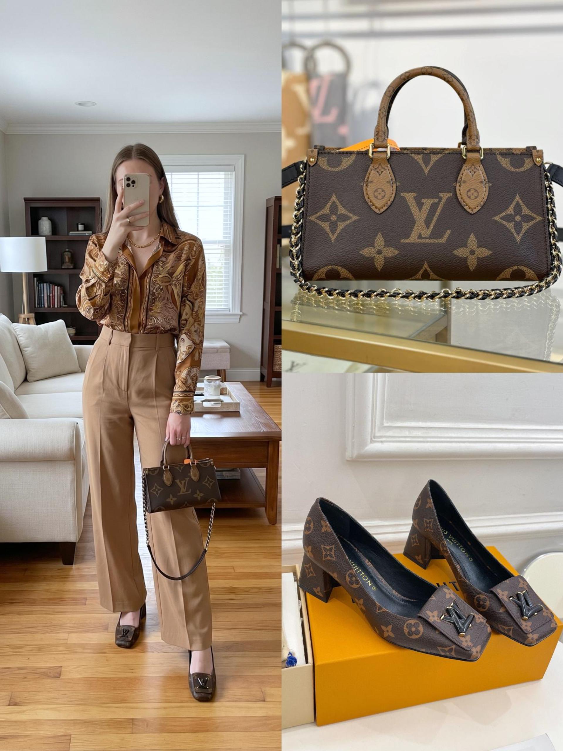 LV Shoes & Bag Set - Image 1