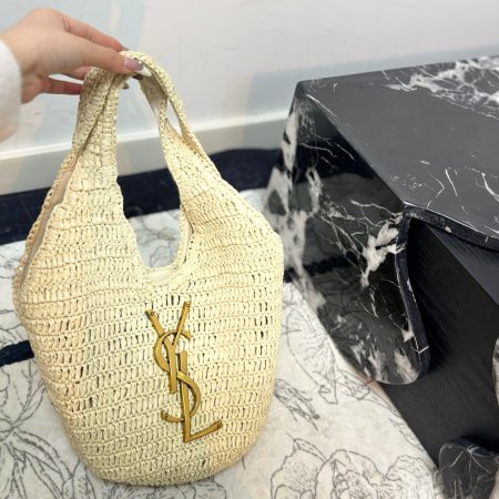 YSL Braided Tote Bag - Image 3