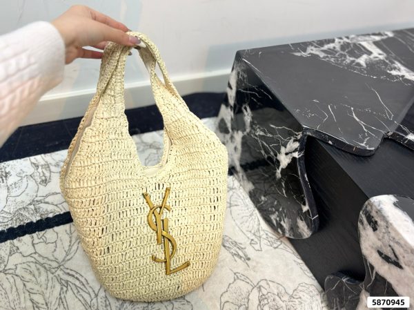YSL Braided Tote Bag