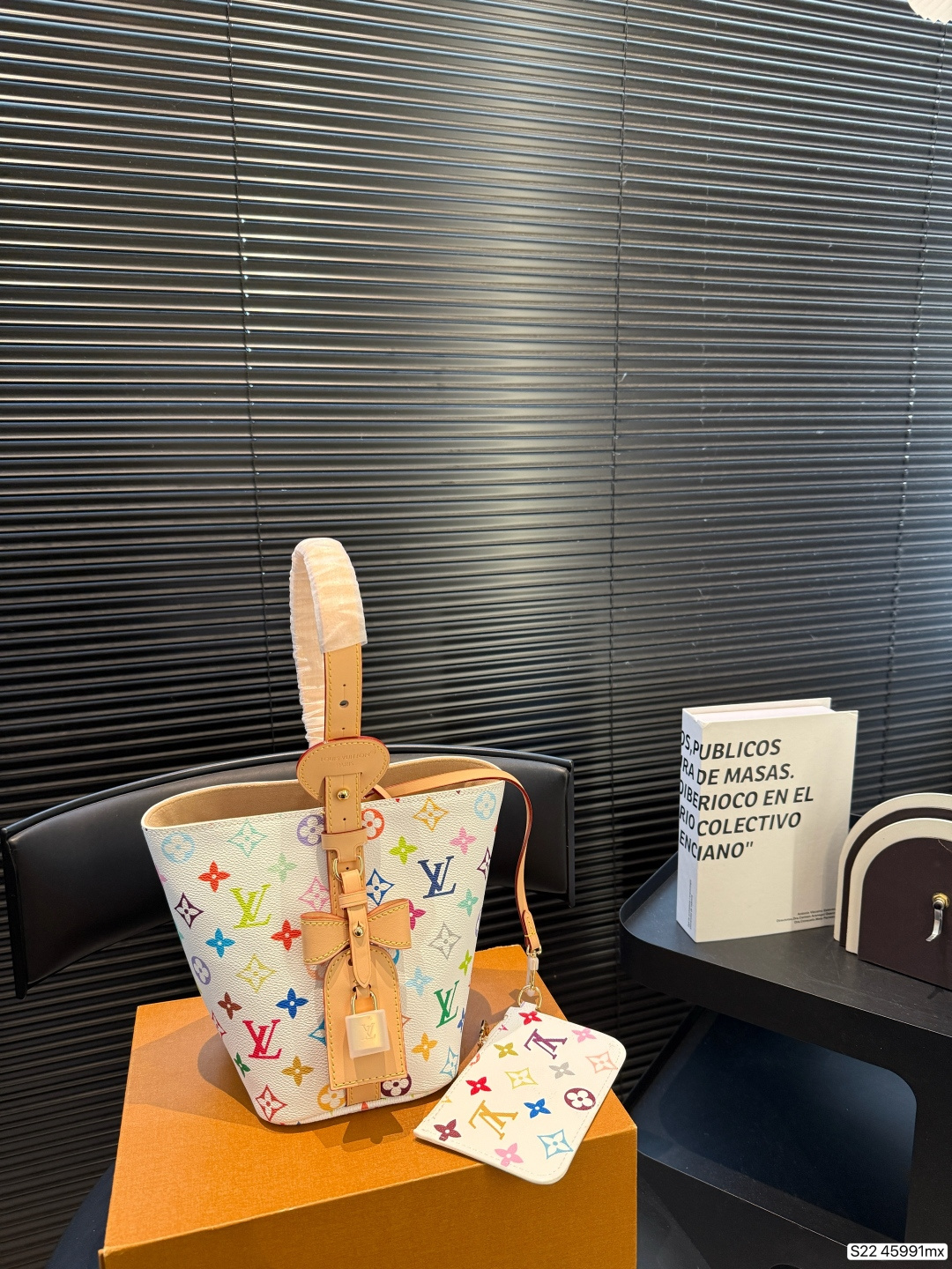 LV Takashi Murakami White Sancai BB Bucket Bag - Image 1